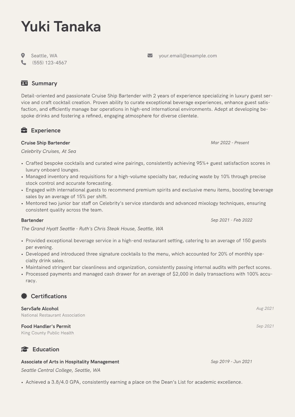 Mixology & Beverages version - Page 1