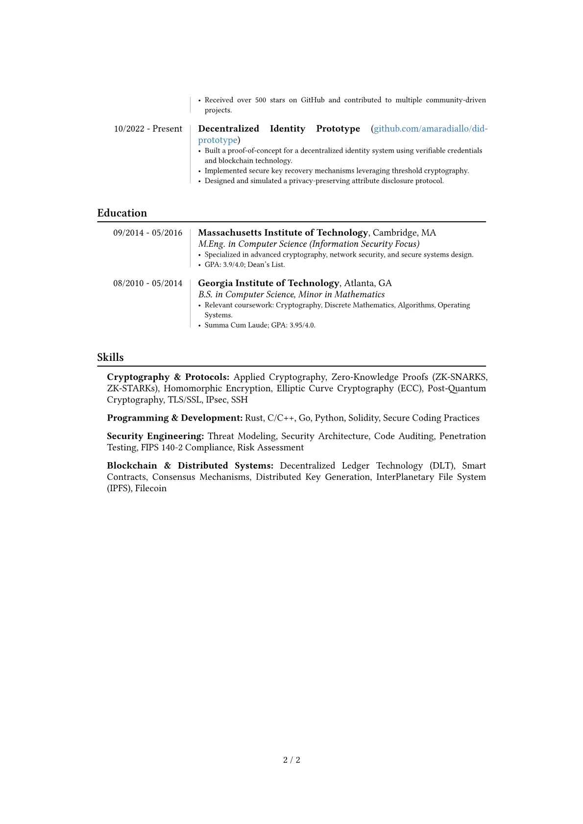 Career changer version - Page 2