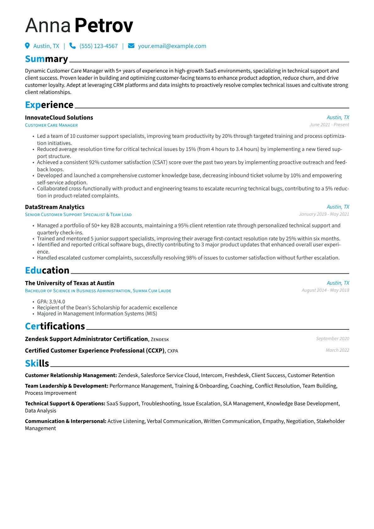 Customer Relationship version - Page 1