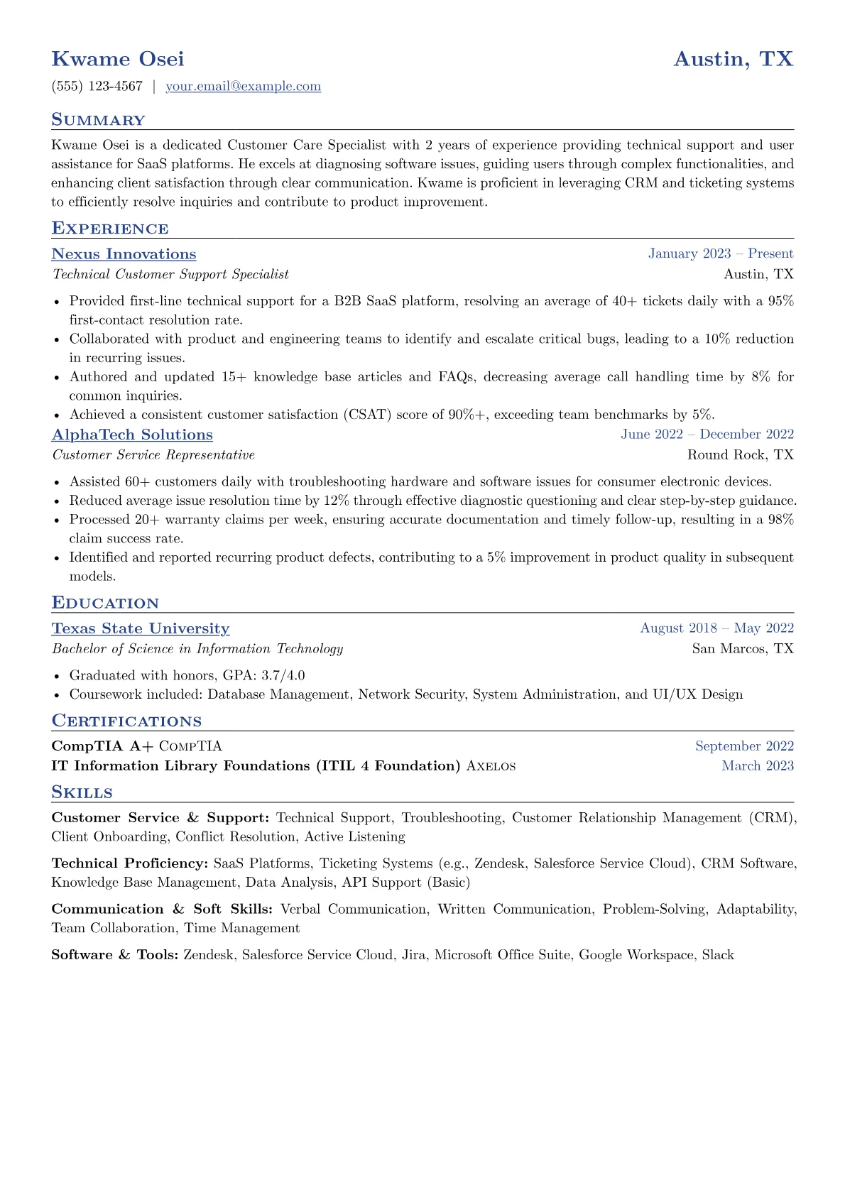 Technical SaaS version - Page 1