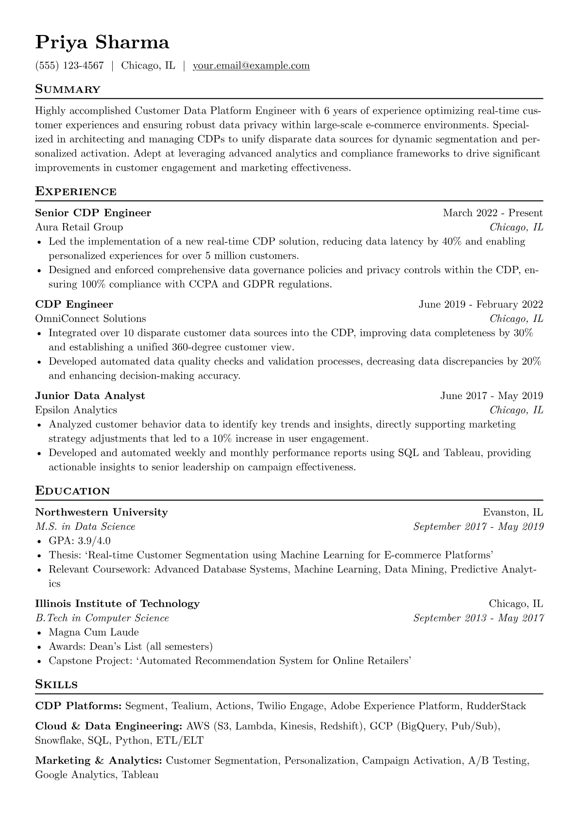 CDP Platforms version - Page 1
