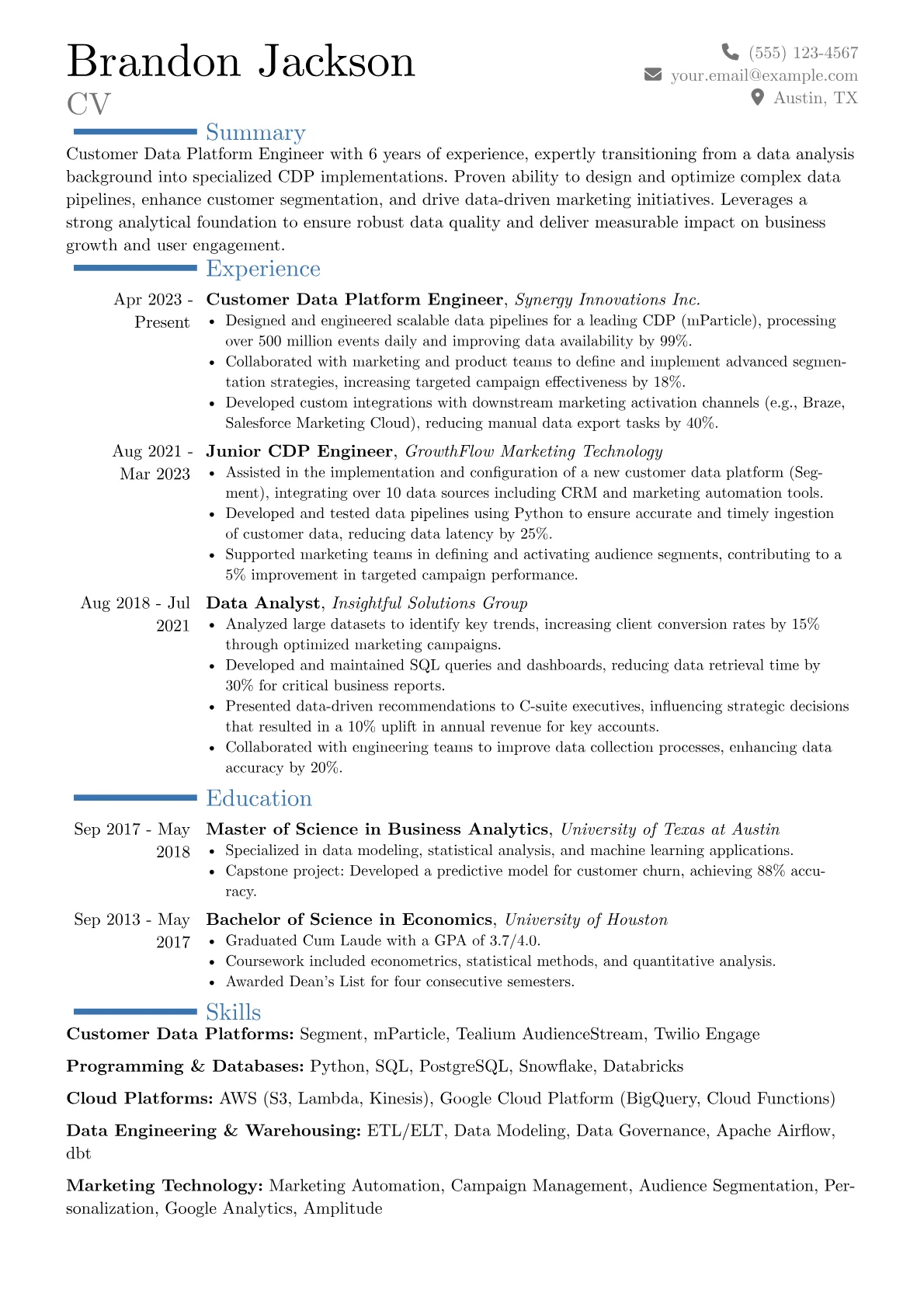Career changer version - Page 1