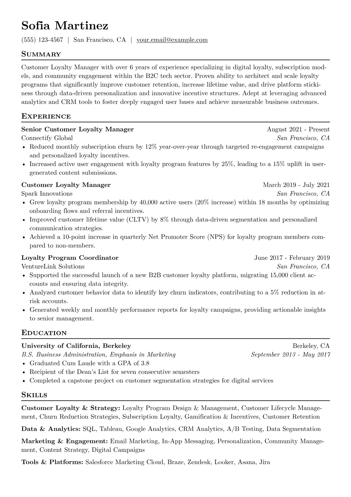 Customer Loyalty version - Page 1
