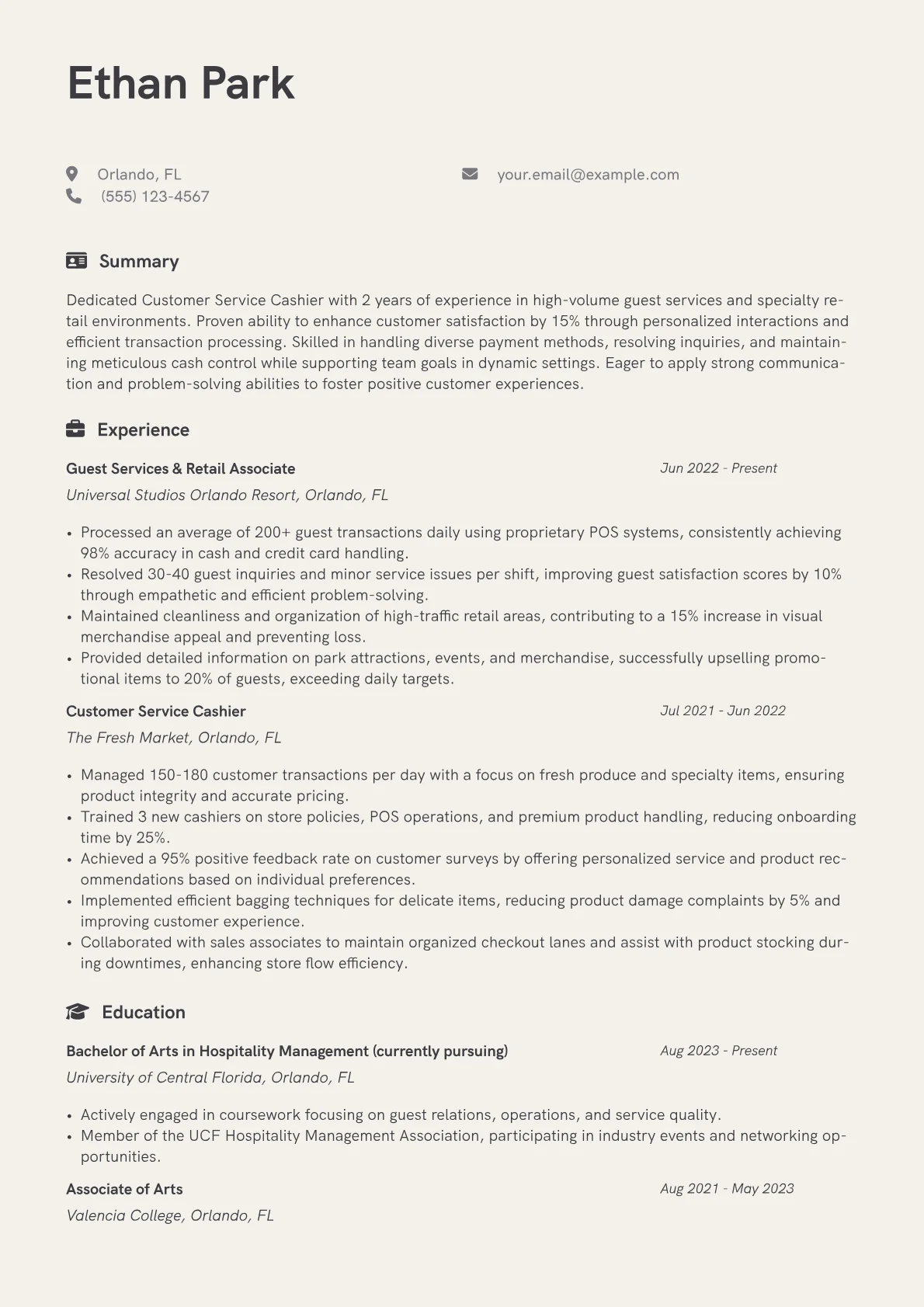 Customer Service version - Page 1