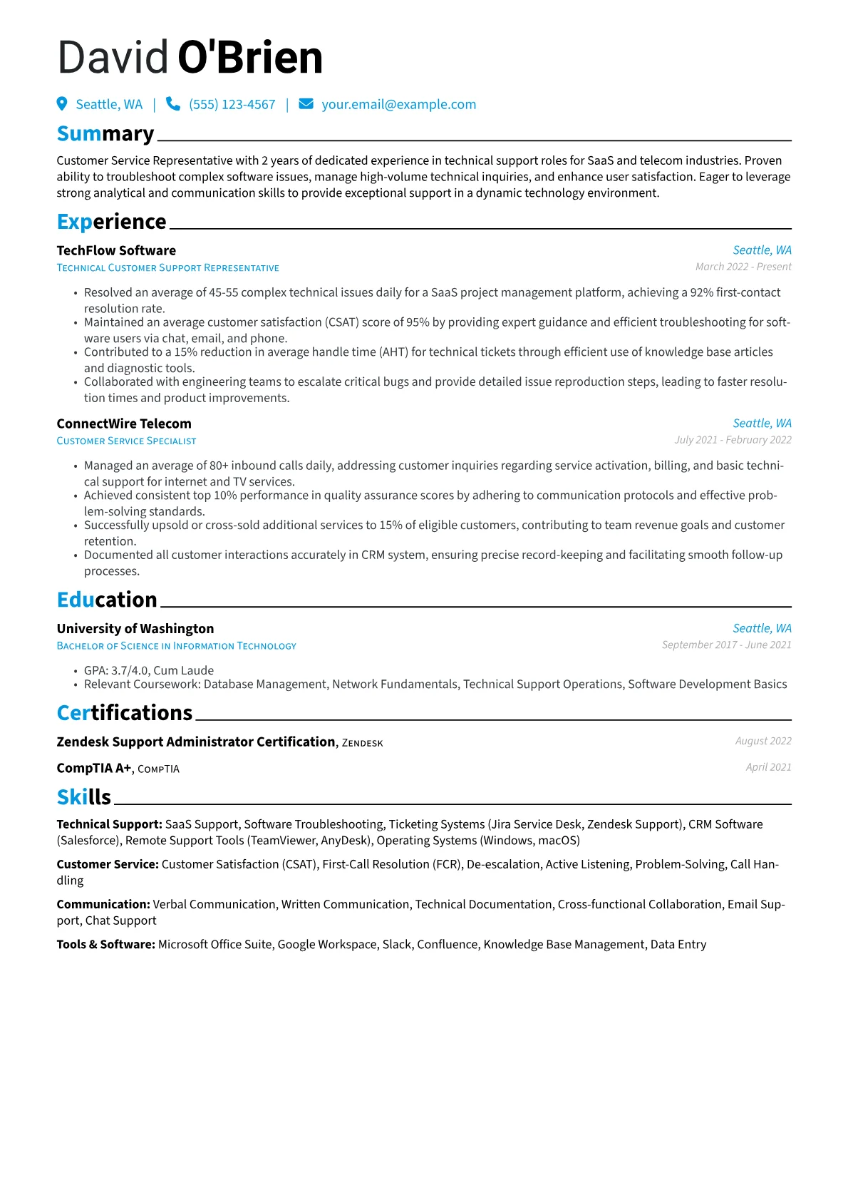 Customer Service version - Page 1