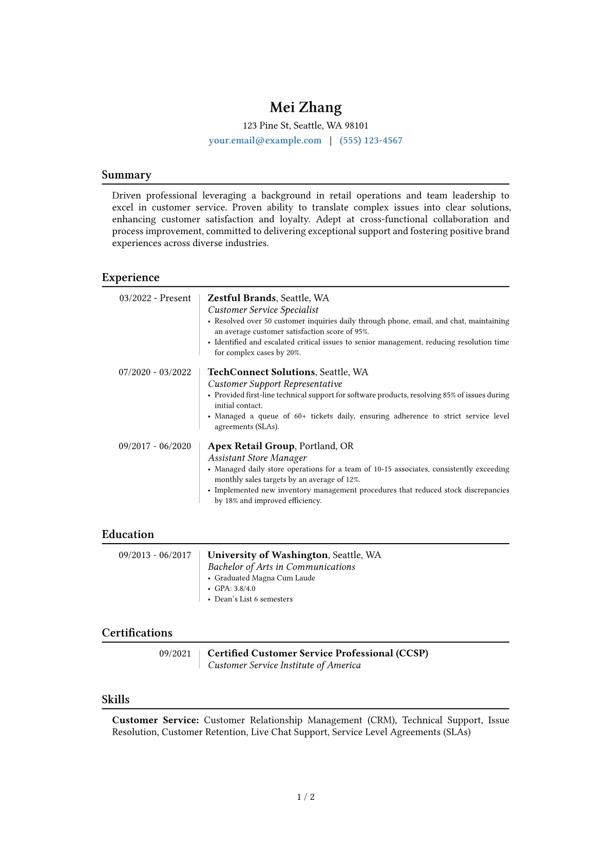 Career changer version - Page 1