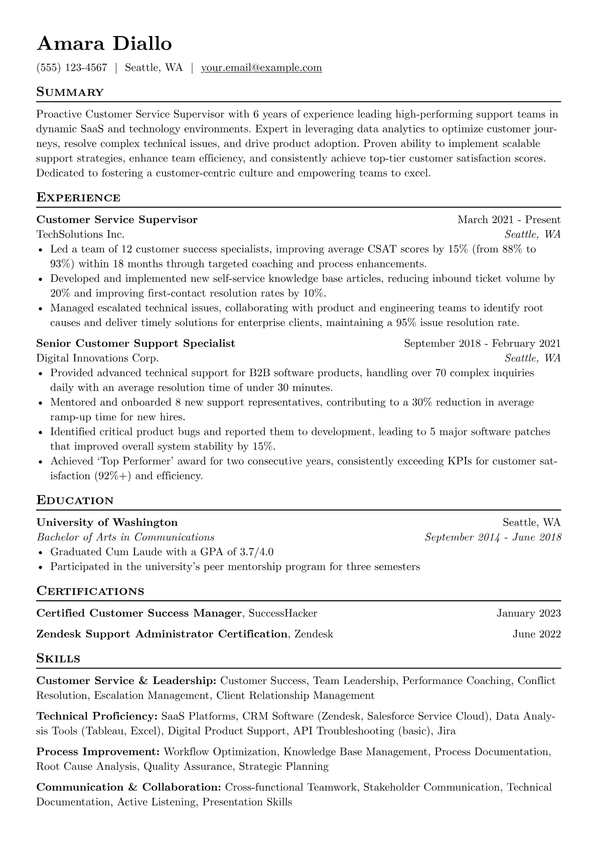 SaaS and Tech Support version - Page 1