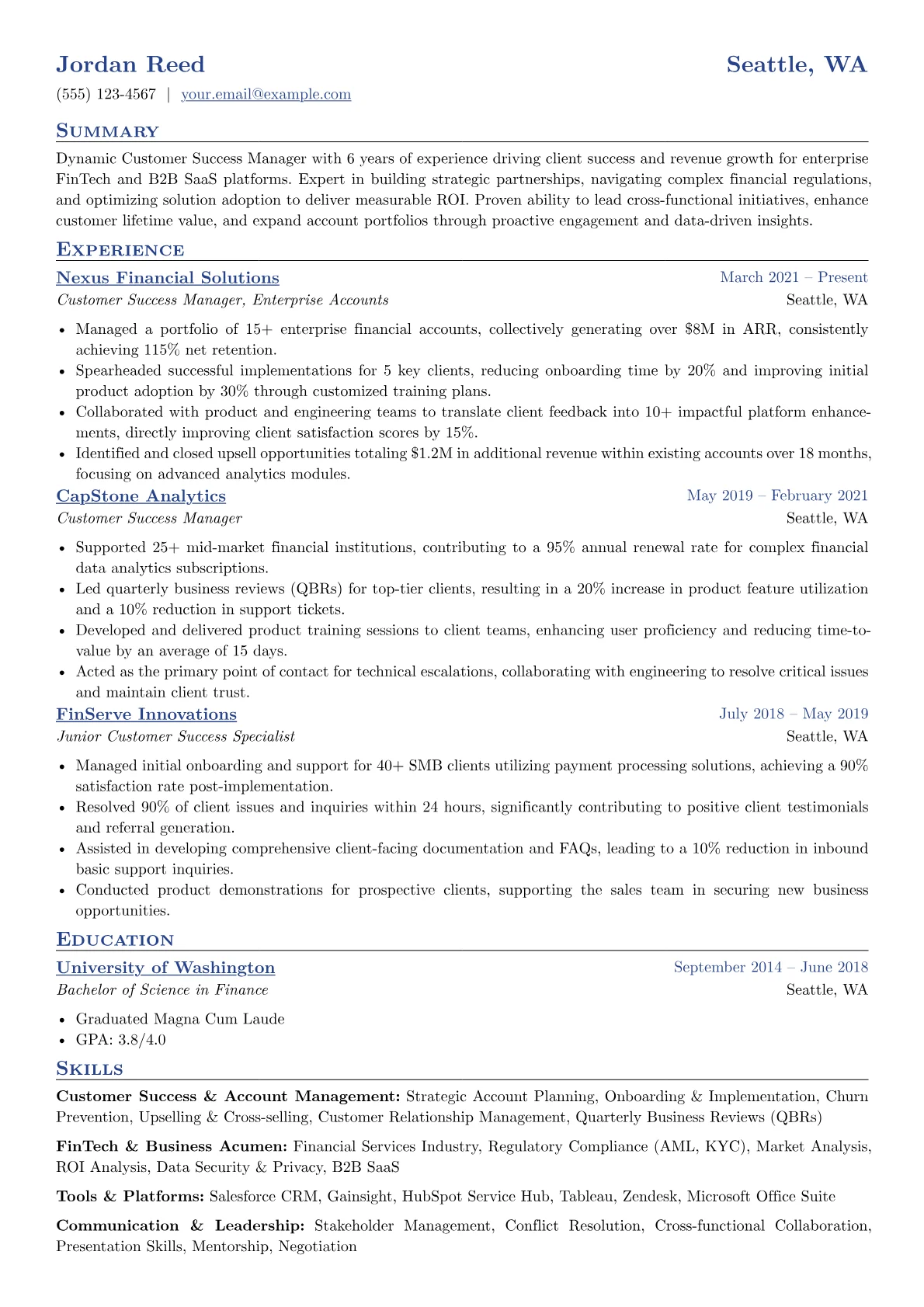 FinTech/Enterprise CSM version - Page 1