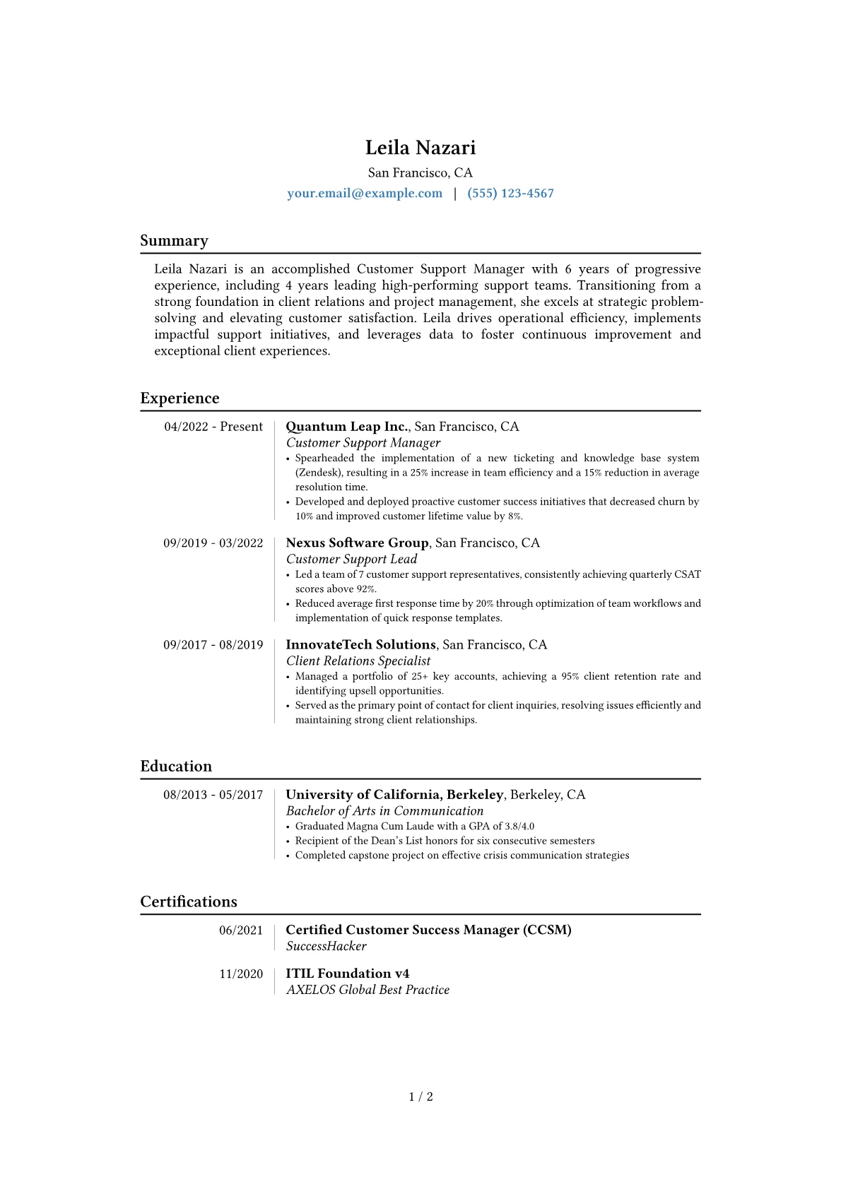 Career changer version - Page 1