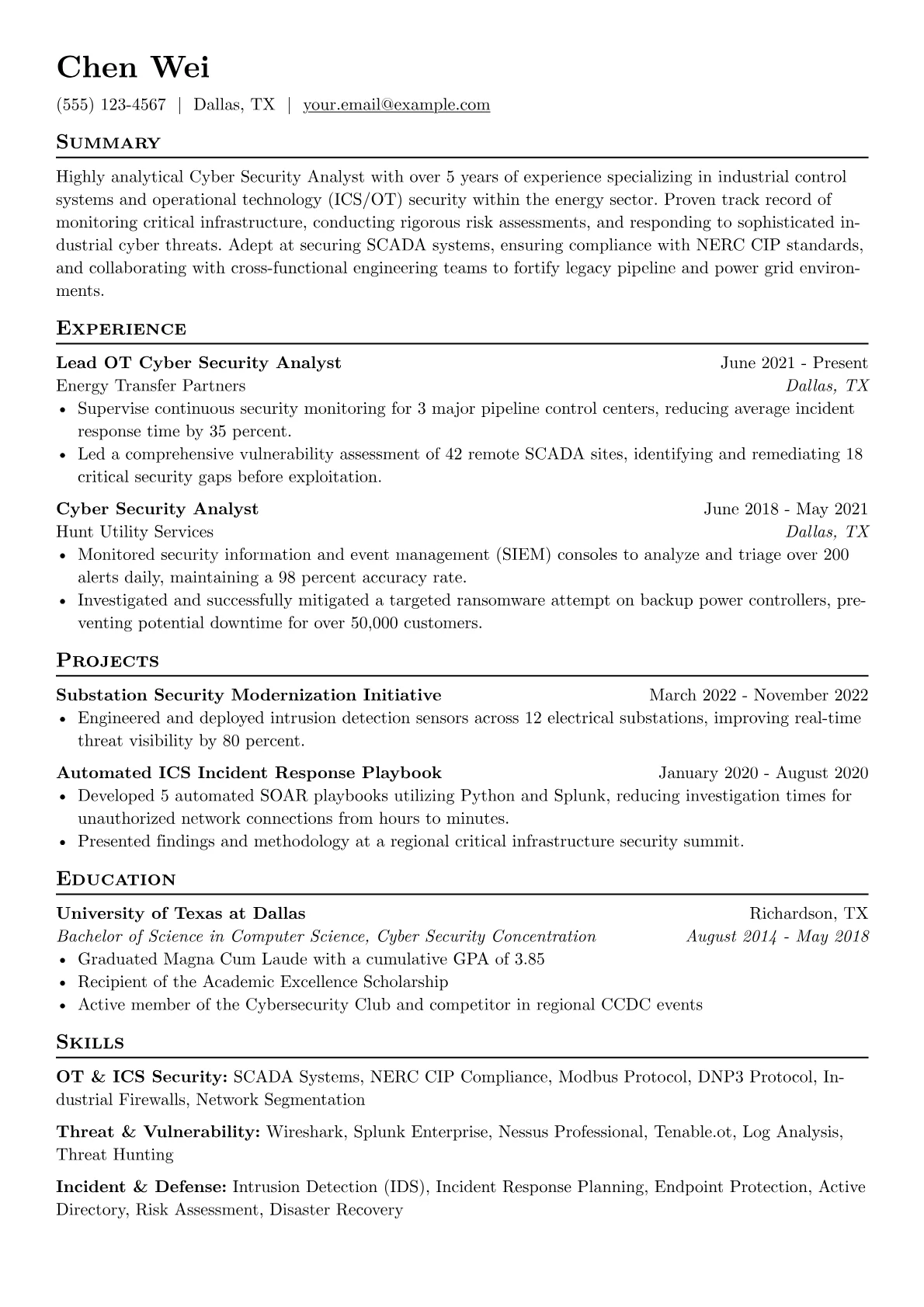 ICS/OT Energy Security version - Page 1