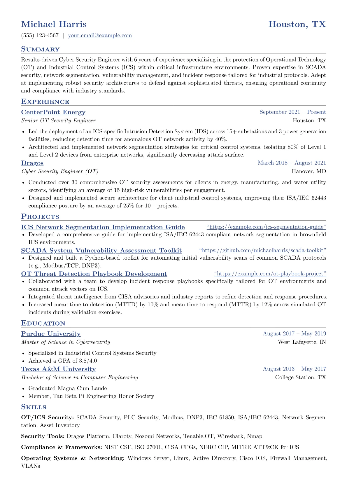 OT/ICS Cyber Security version - Page 1