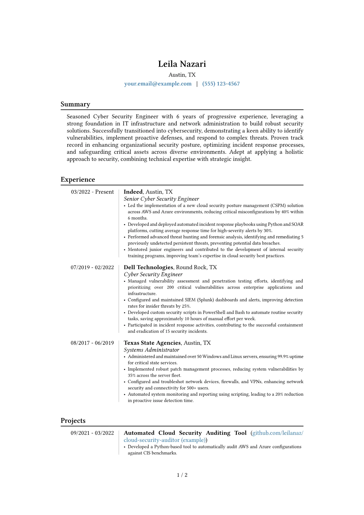Career changer version - Page 1