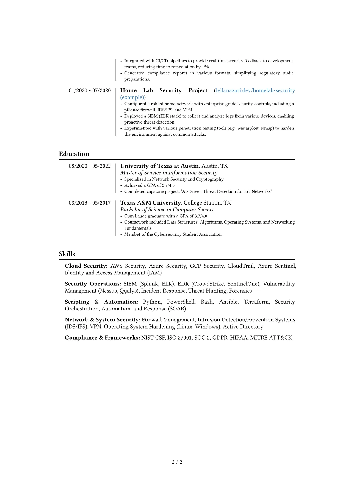 Career changer version - Page 2