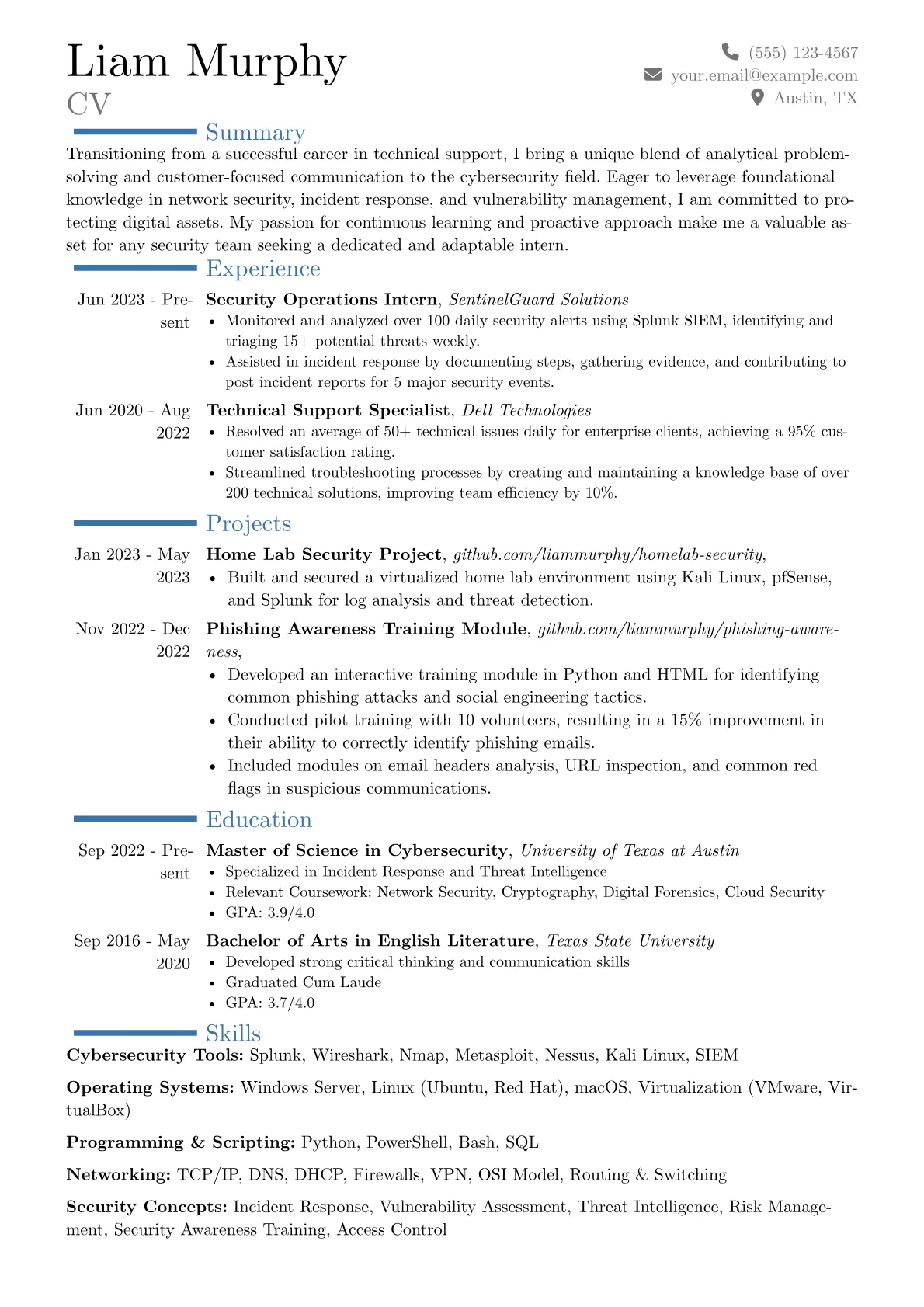 Career changer version - Page 1