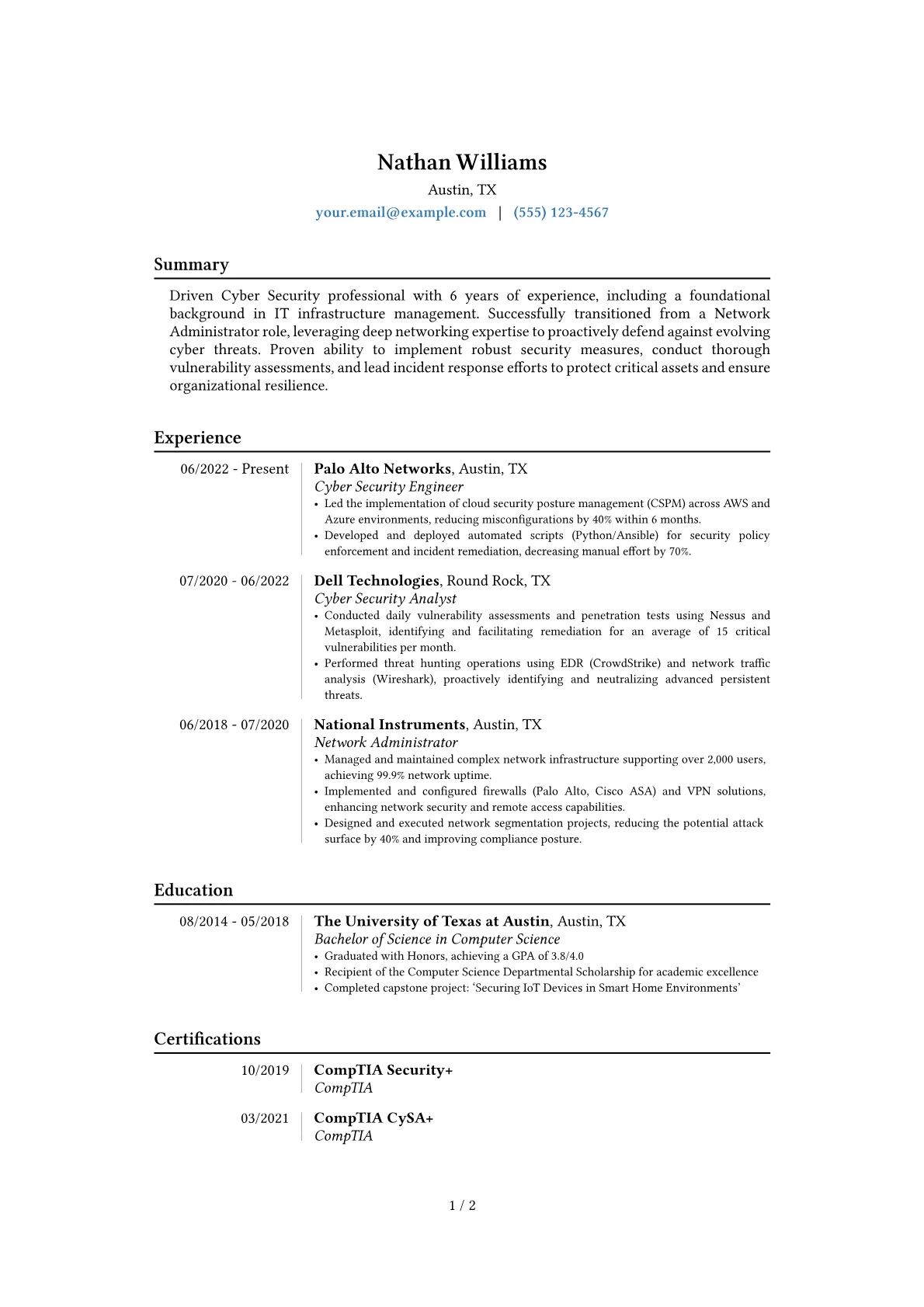 Career changer version - Page 1