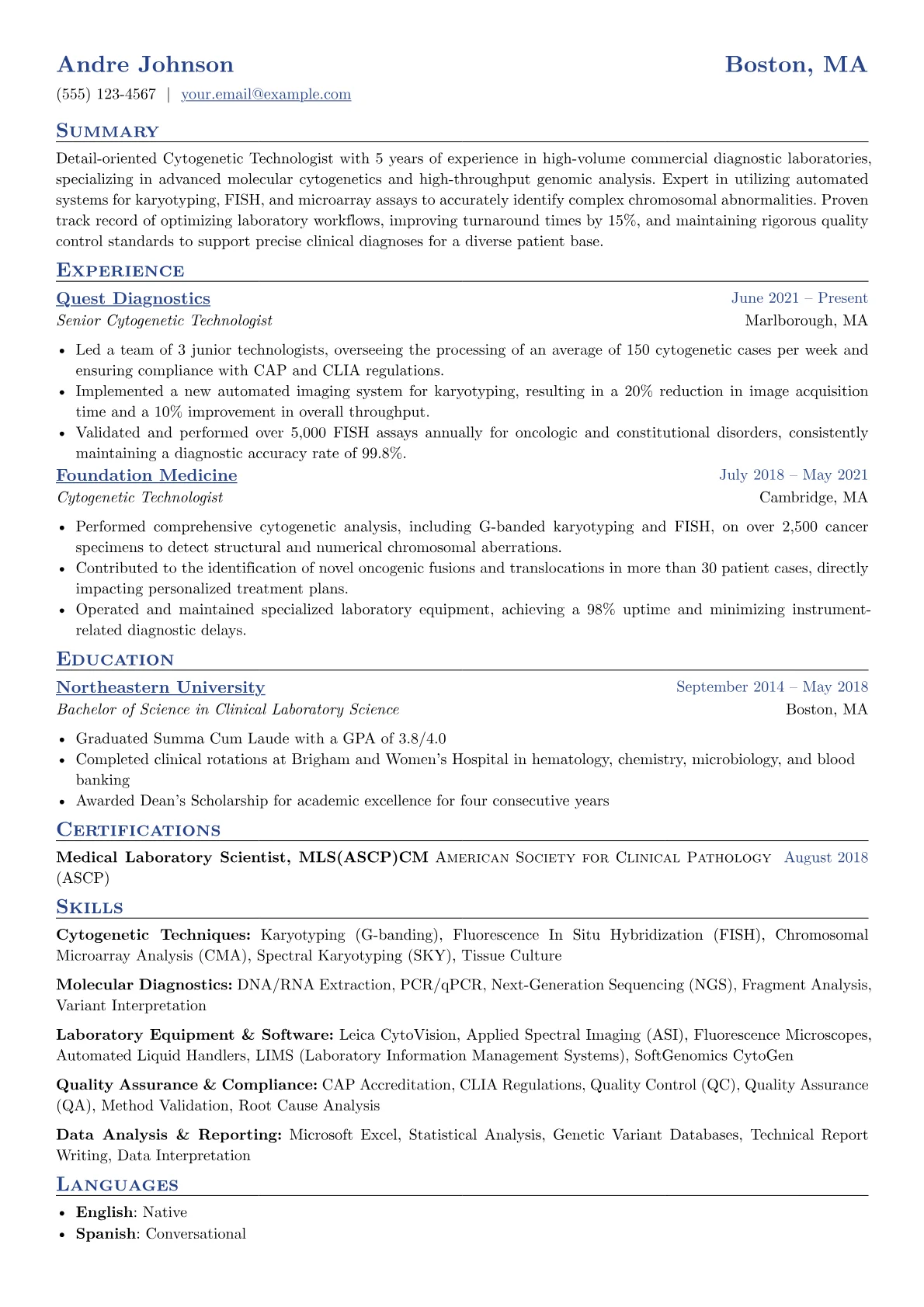 Cytogenetic version - Page 1