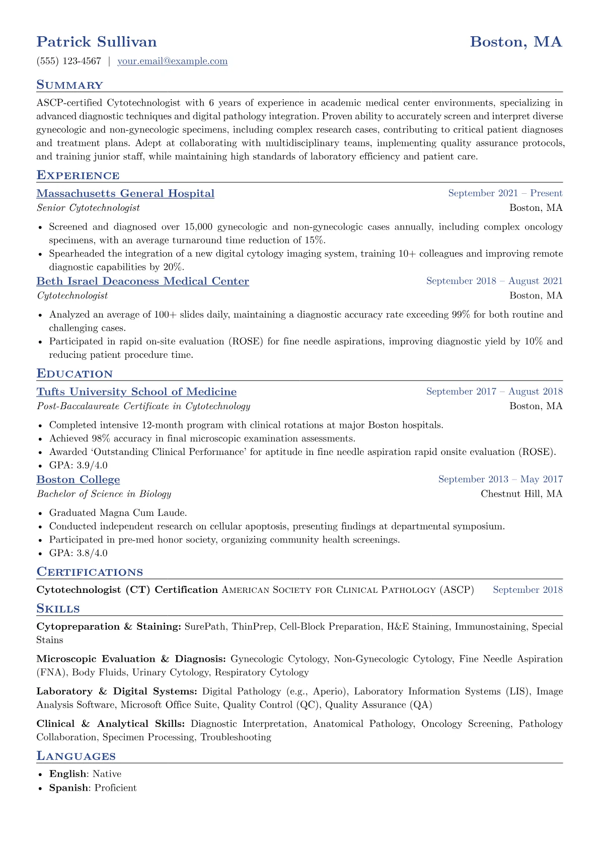 Cytotechnologist version - Page 1