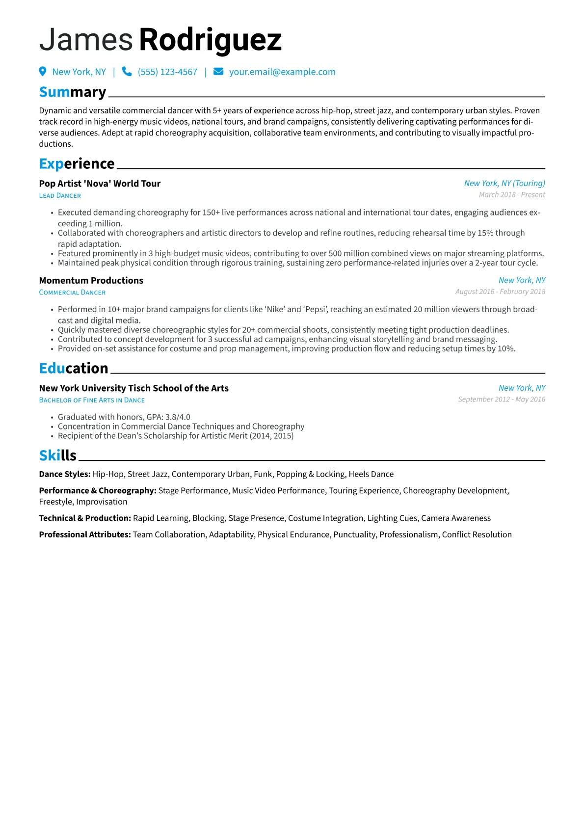 Dance Styles version - Page 1