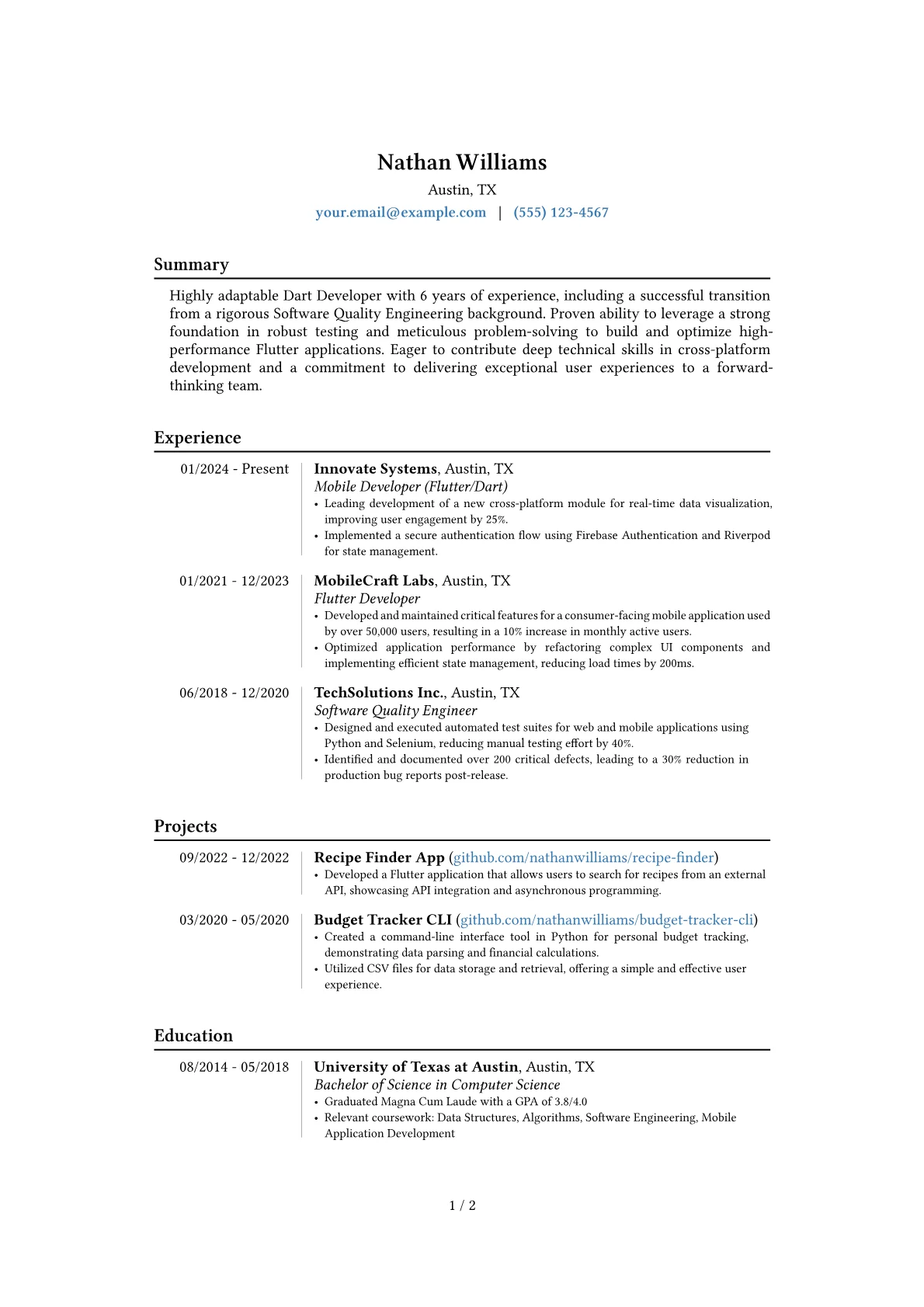 Career changer version - Page 1
