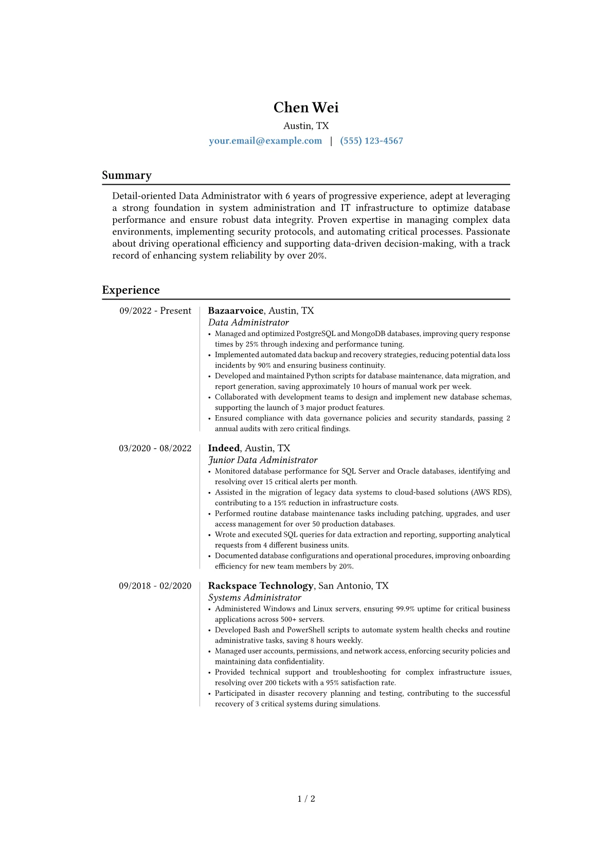 Career changer version - Page 1