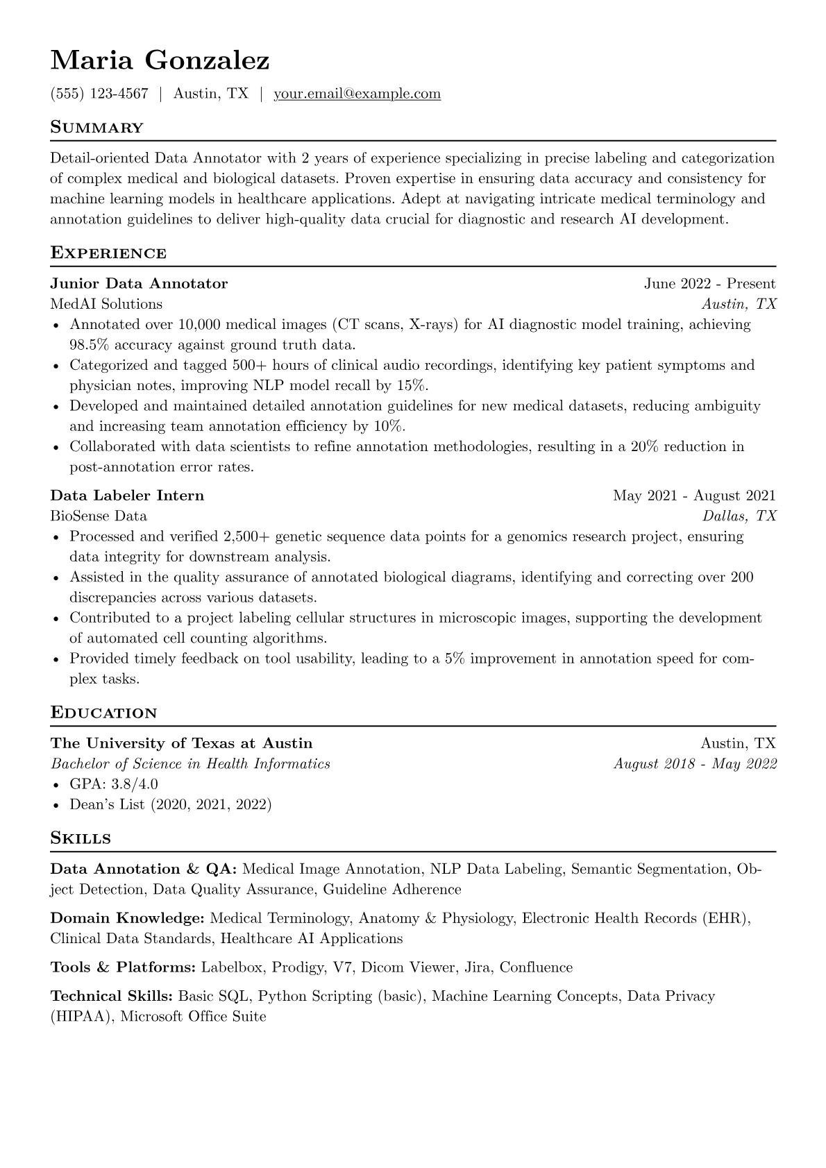 Medical Data Focus version - Page 1