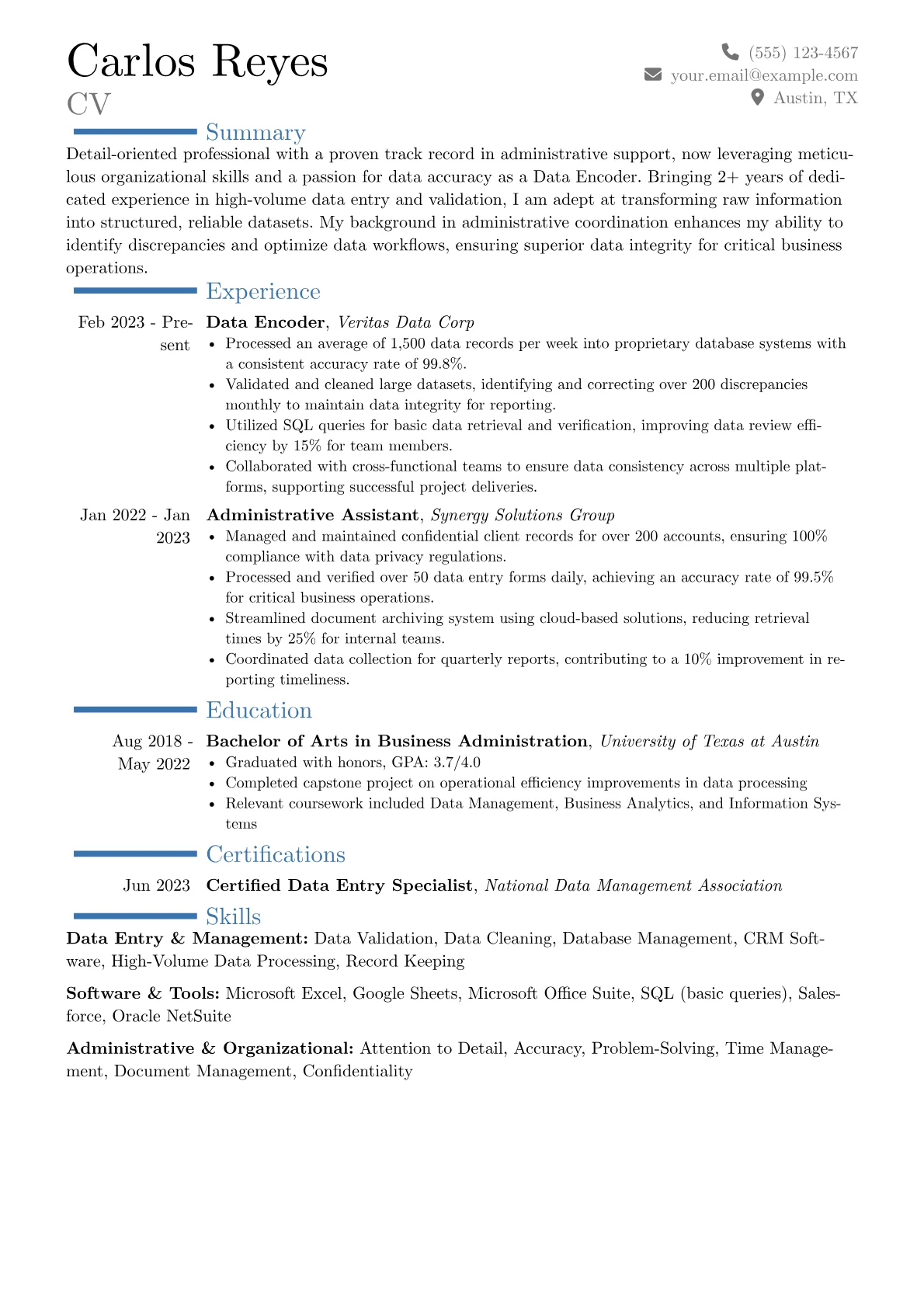 Career changer version - Page 1