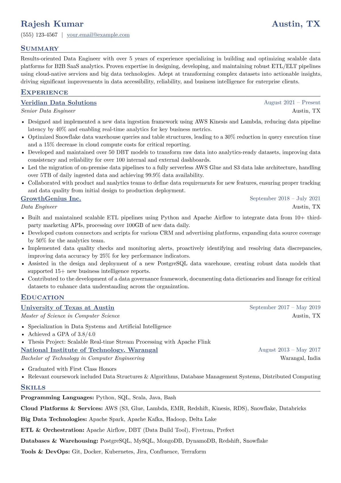 SaaS Data version - Page 1