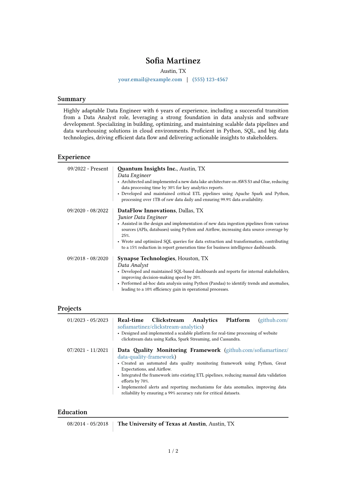 Career changer version - Page 1