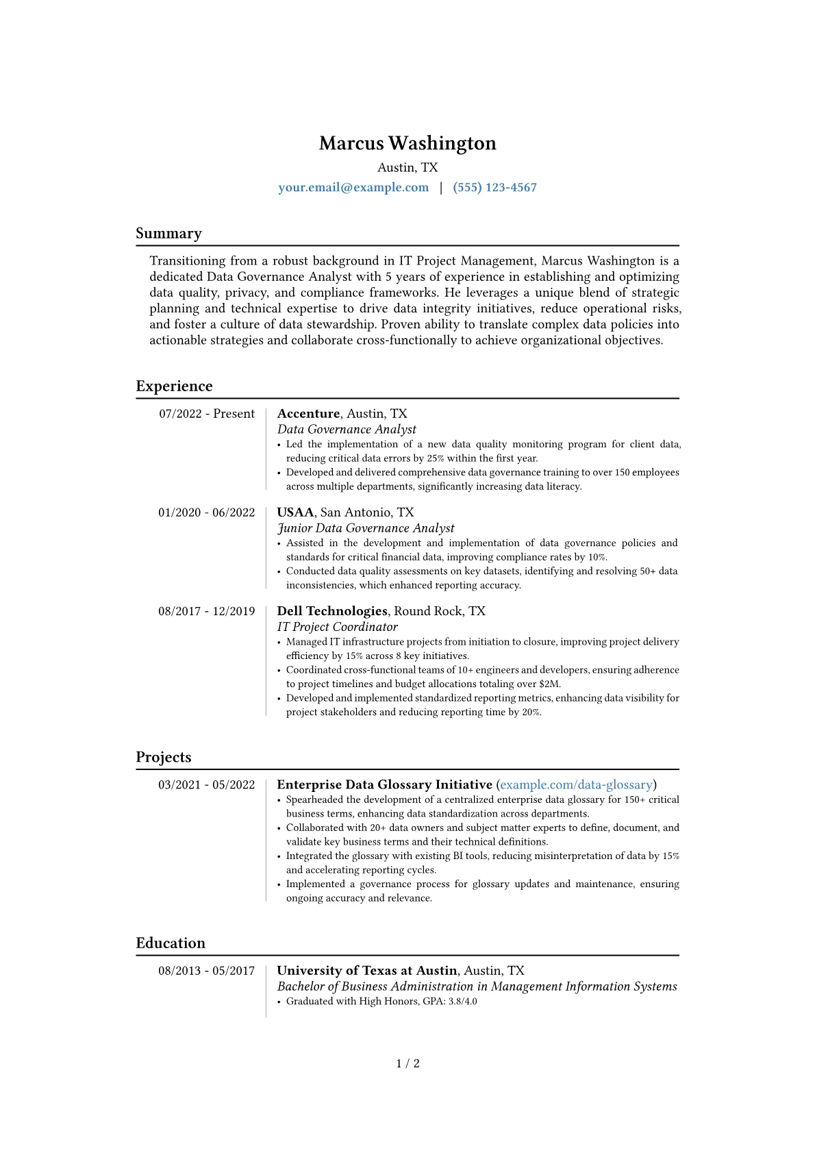 Career changer version - Page 1