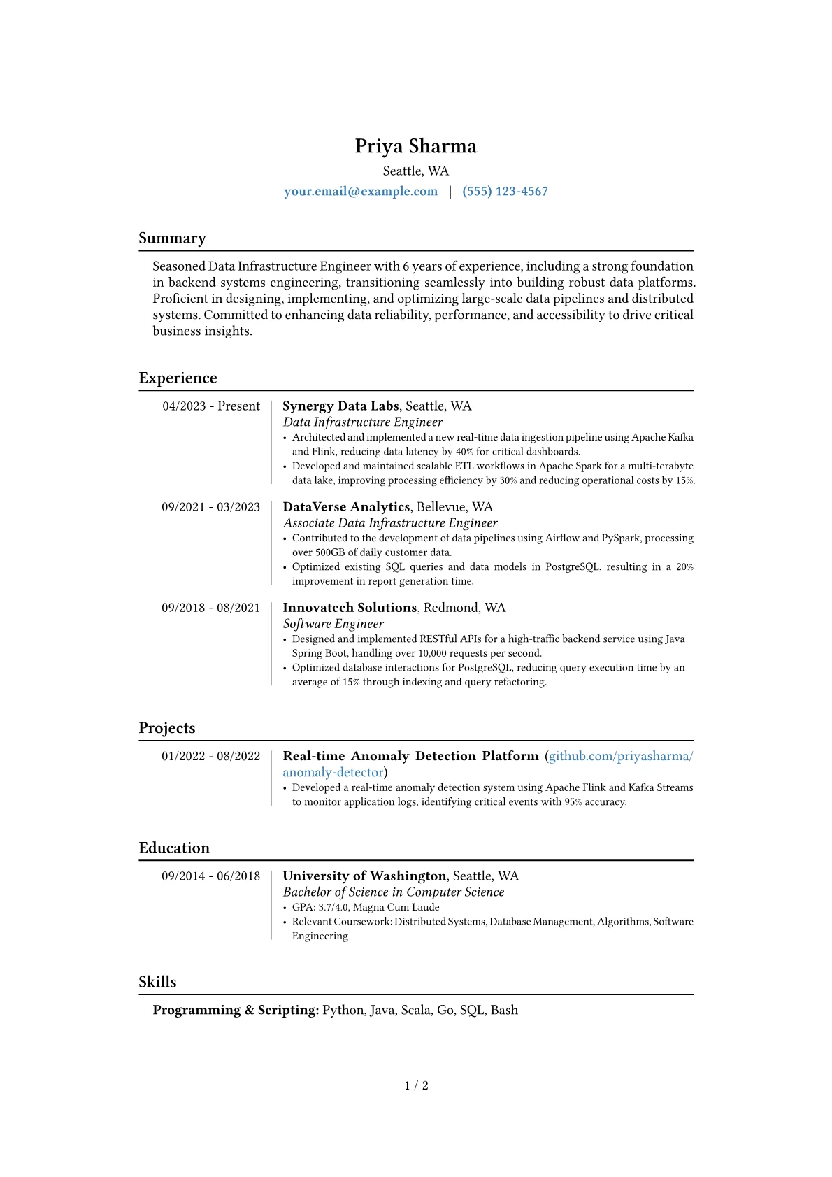 Career changer version - Page 1