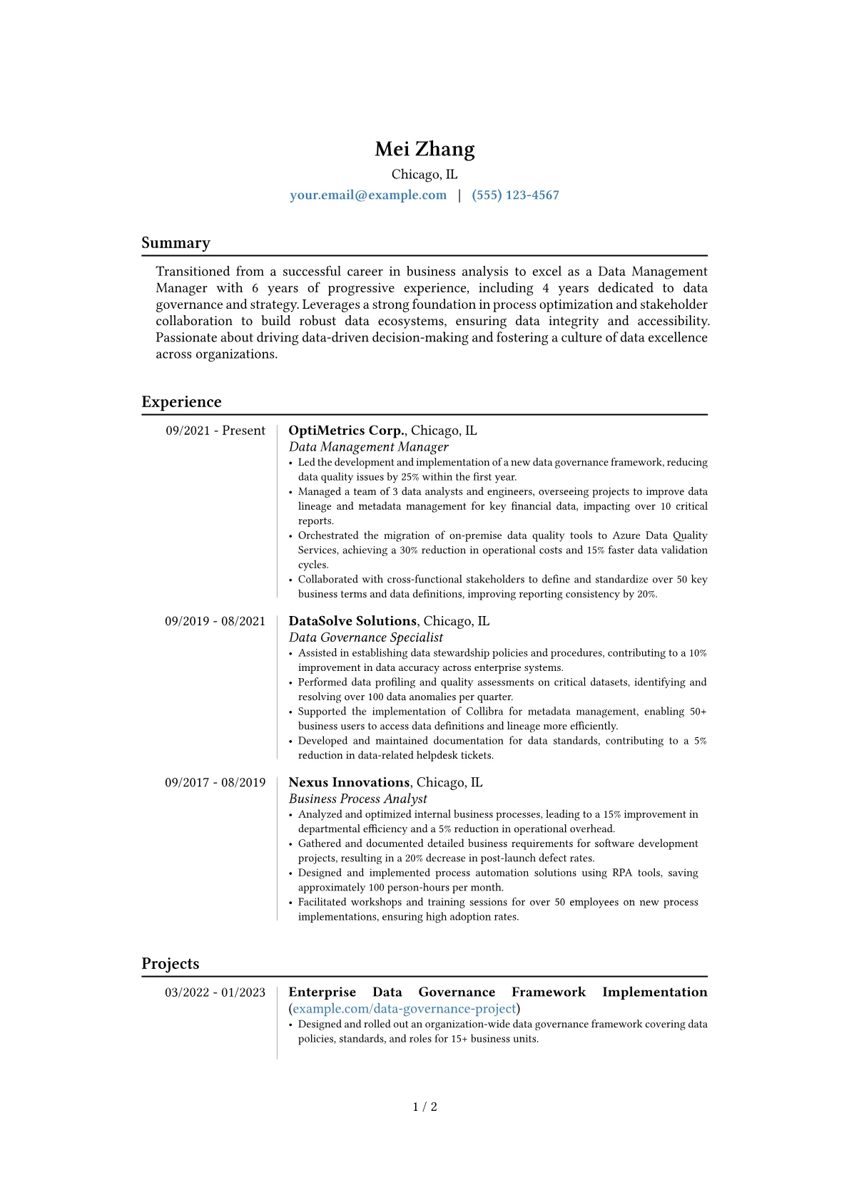 Career changer version - Page 1