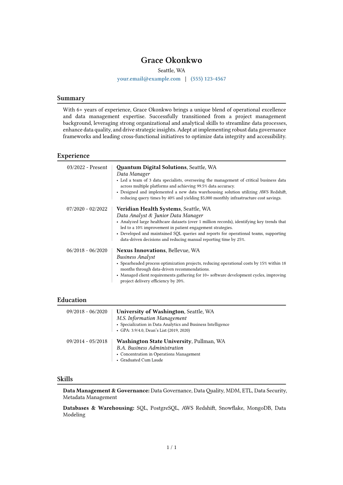 Career changer version - Page 1