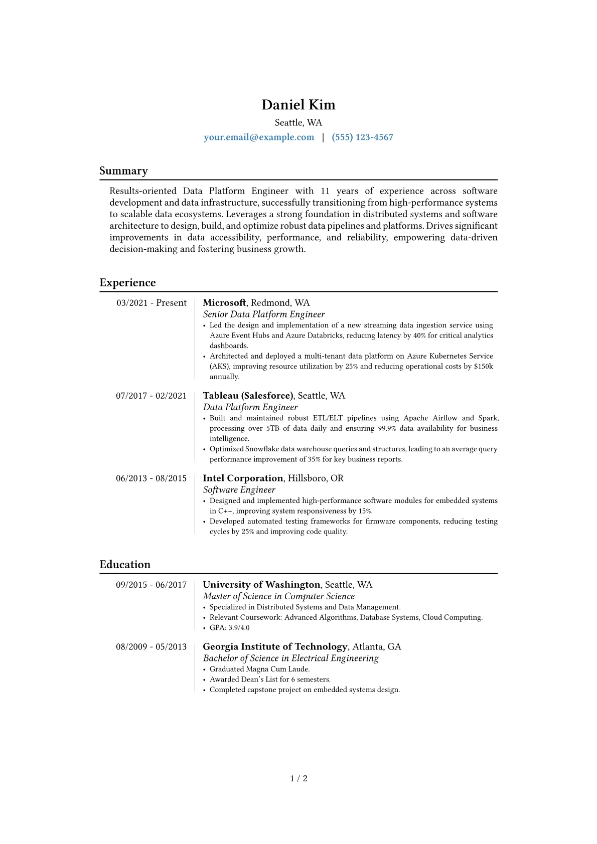 Career changer version - Page 1