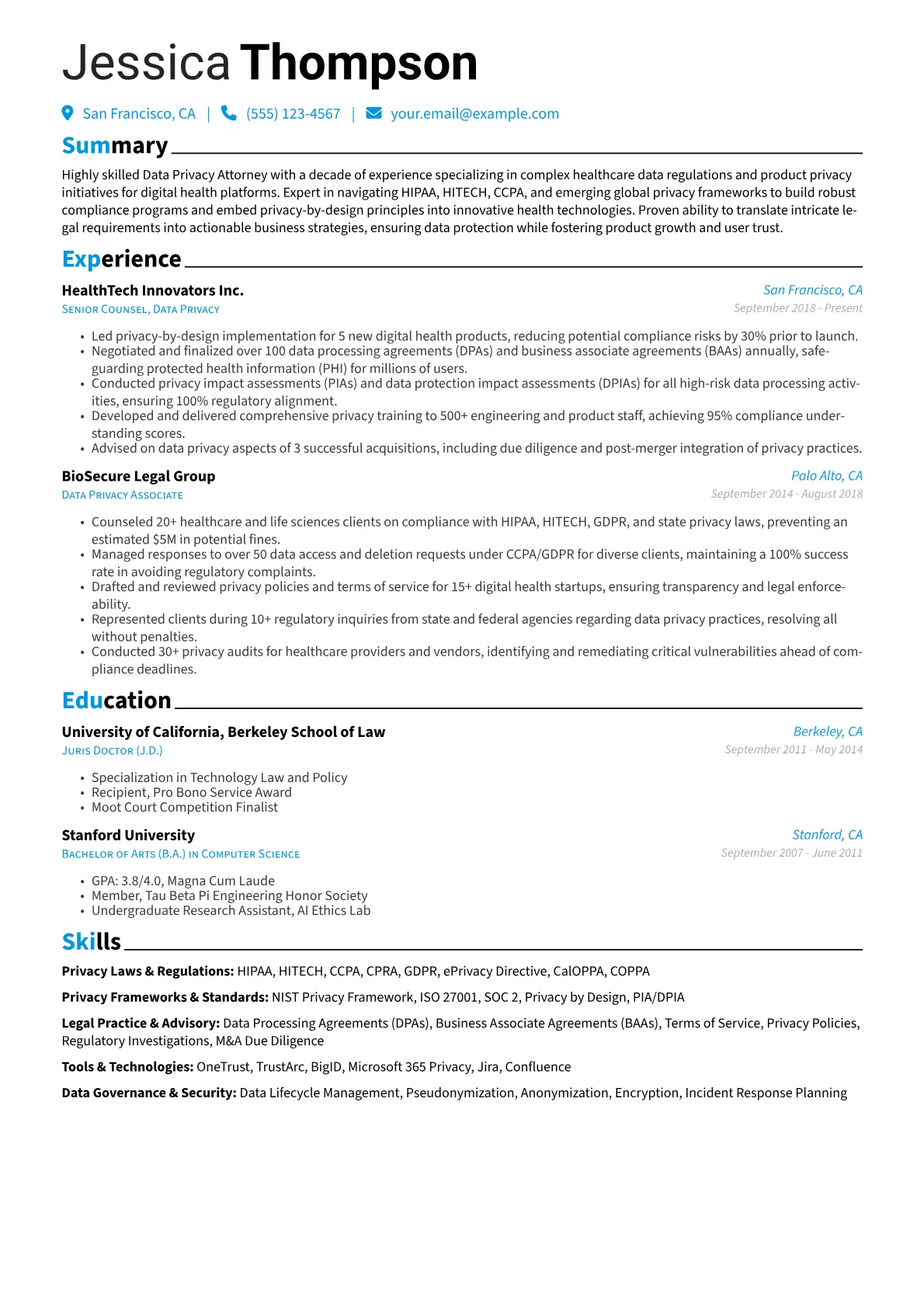Privacy Laws & Regulations version - Page 1
