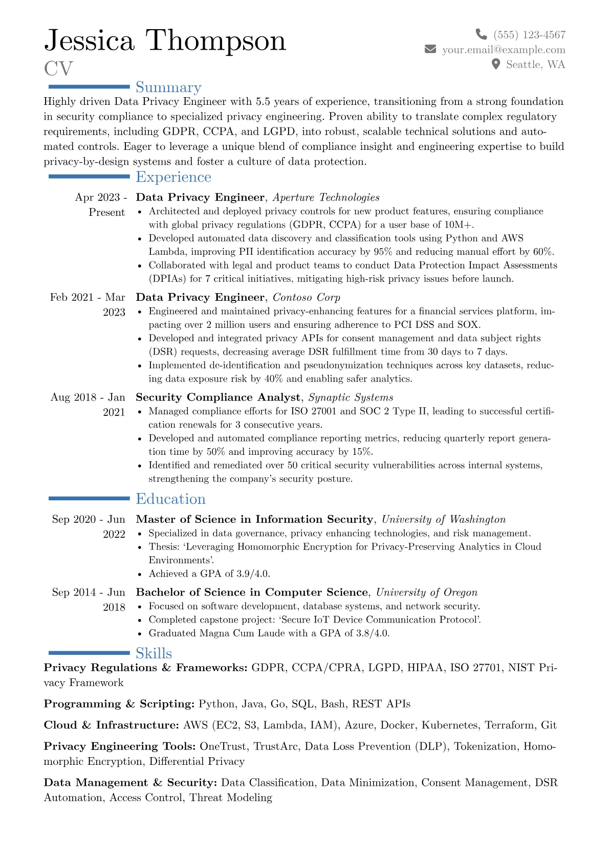 Career changer version - Page 1