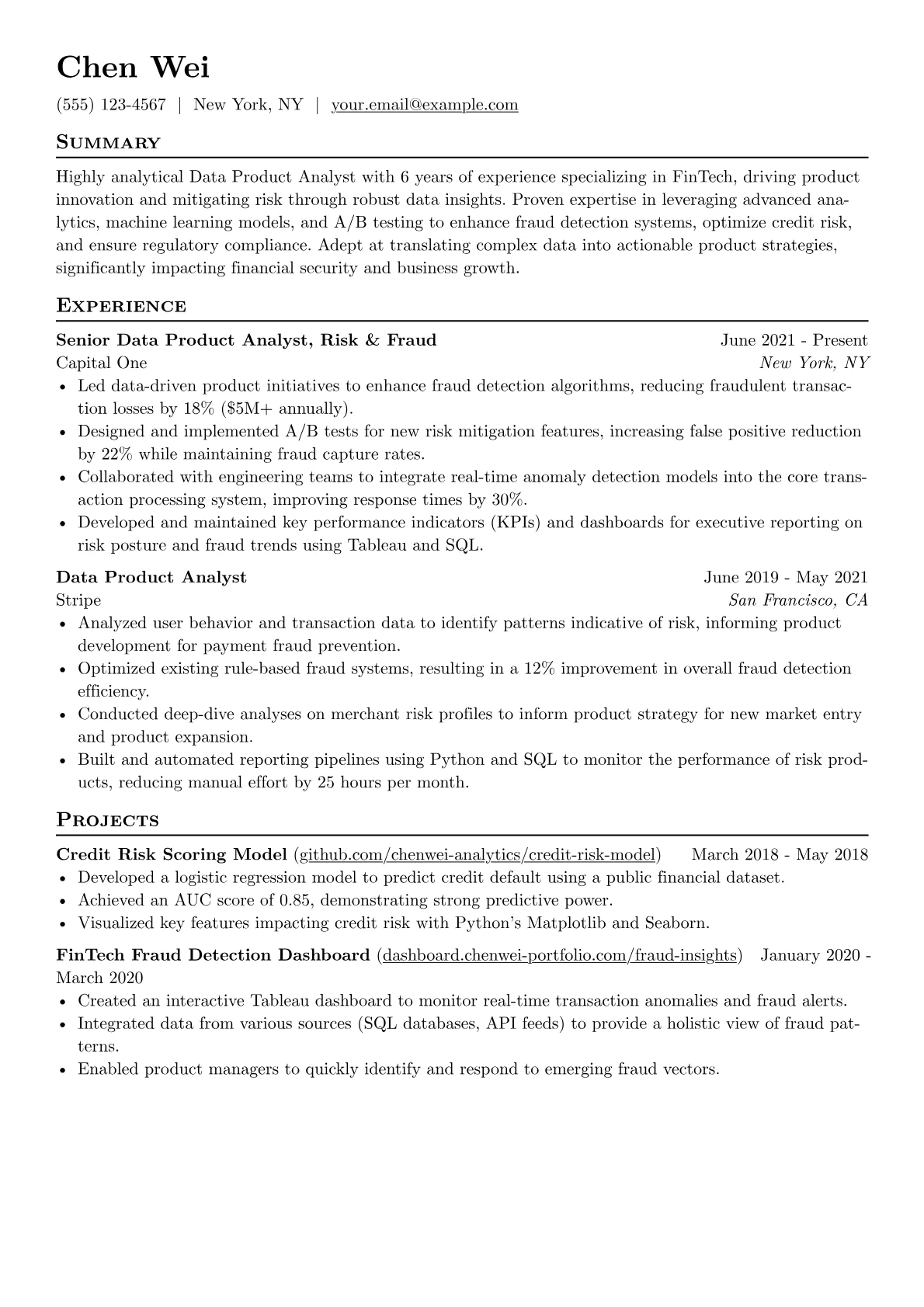 FinTech Risk Data version - Page 1