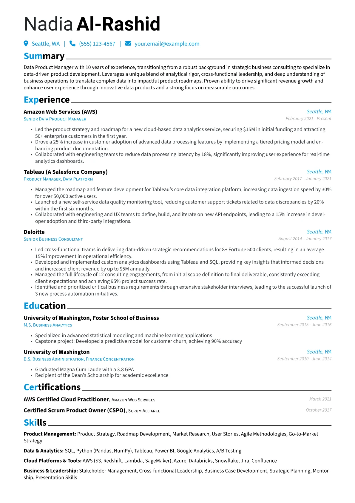 Career changer version - Page 1