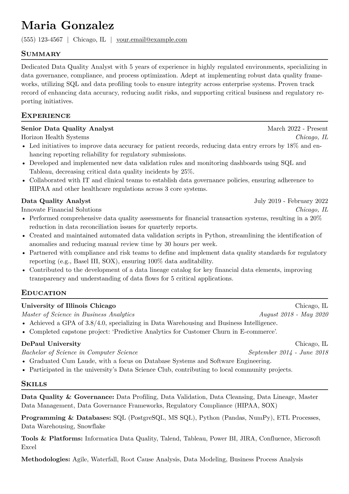 Data Governance version - Page 1