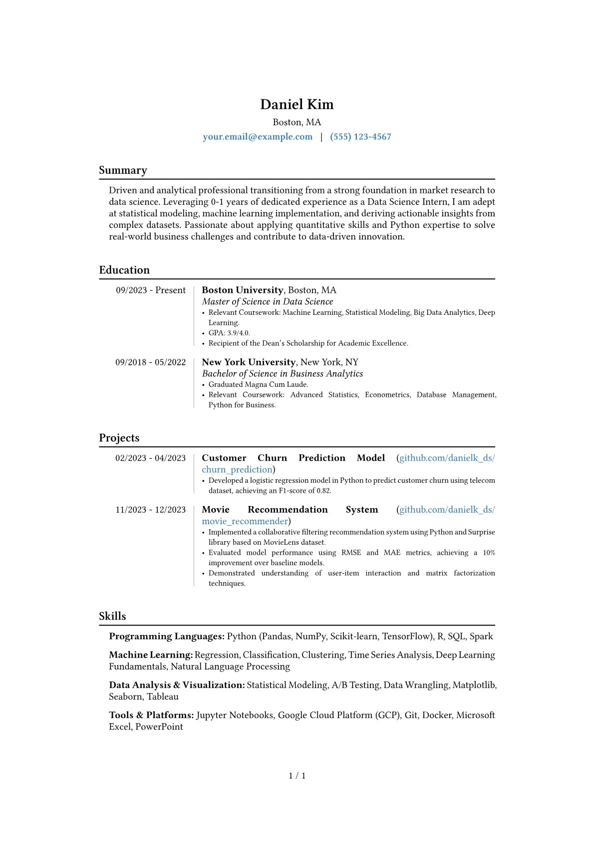 Career changer version - Page 1