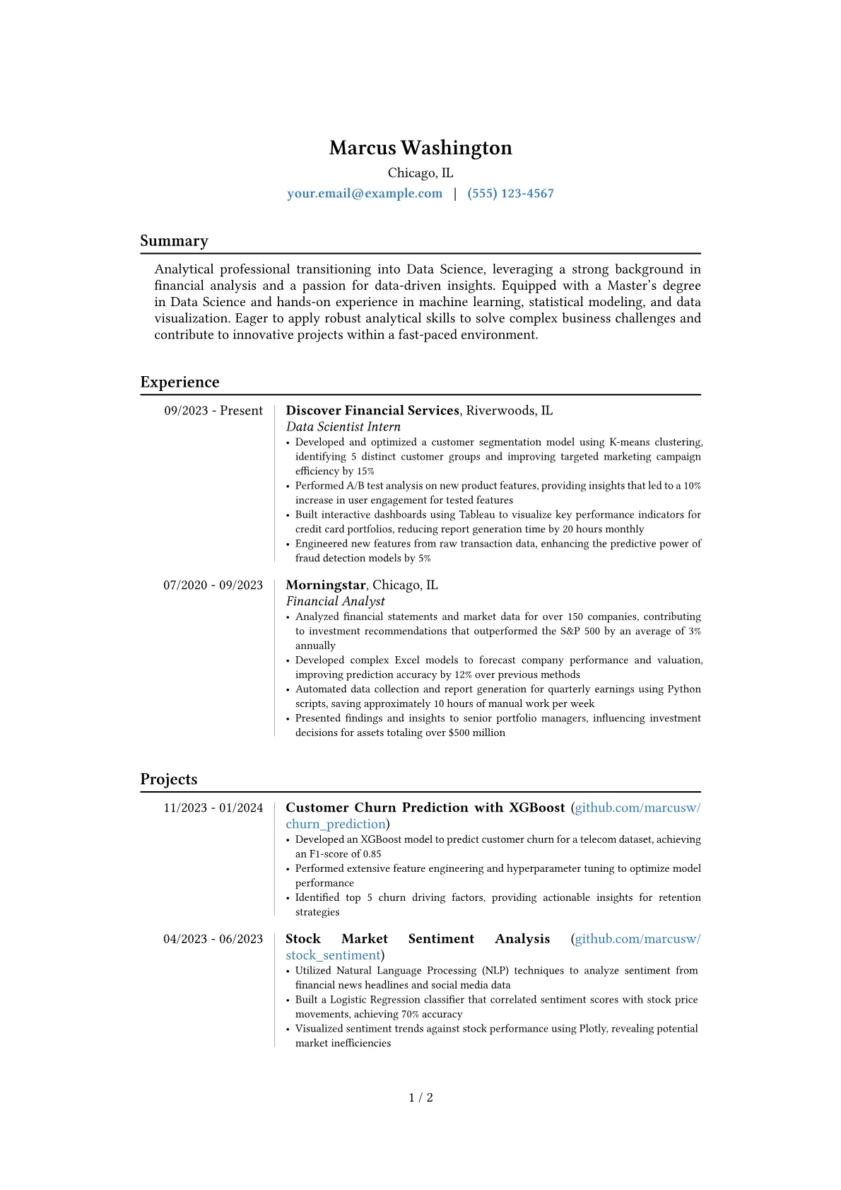 Career changer version - Page 1