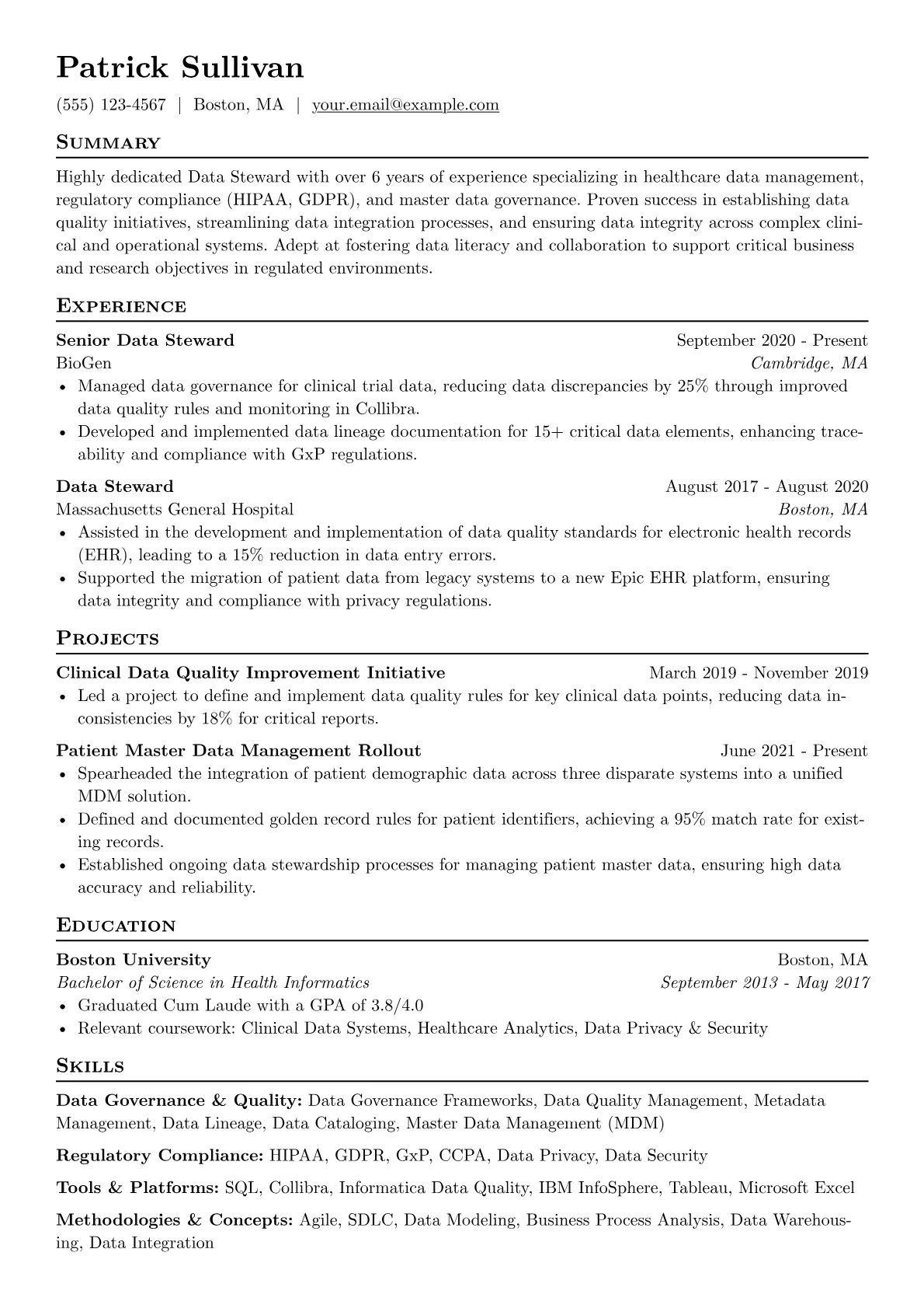 Data Steward version - Page 1