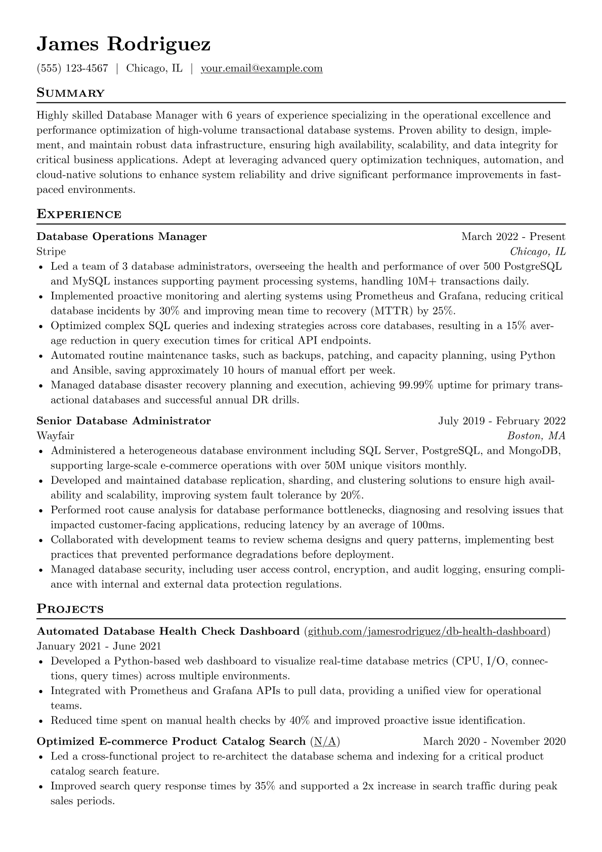 Mid-Level Database version - Page 1