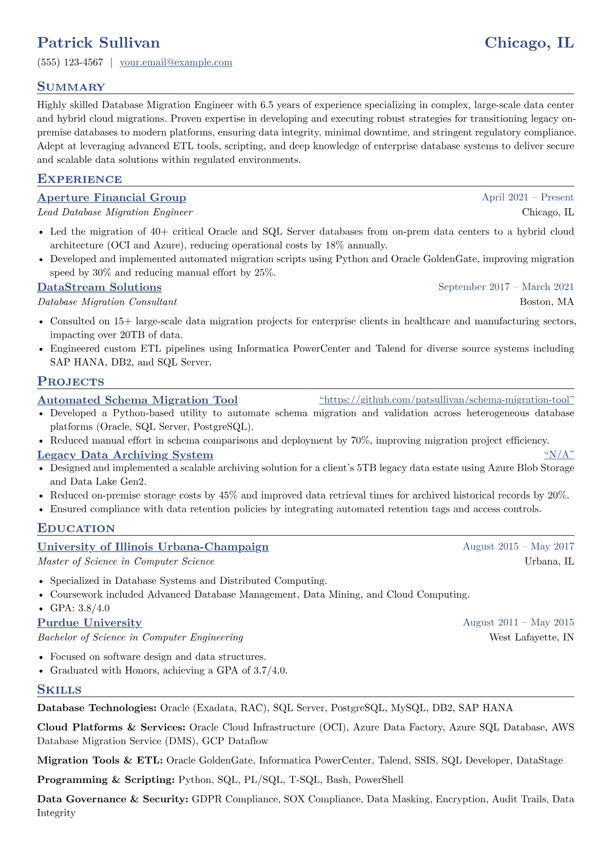 Database Technologies version - Page 1