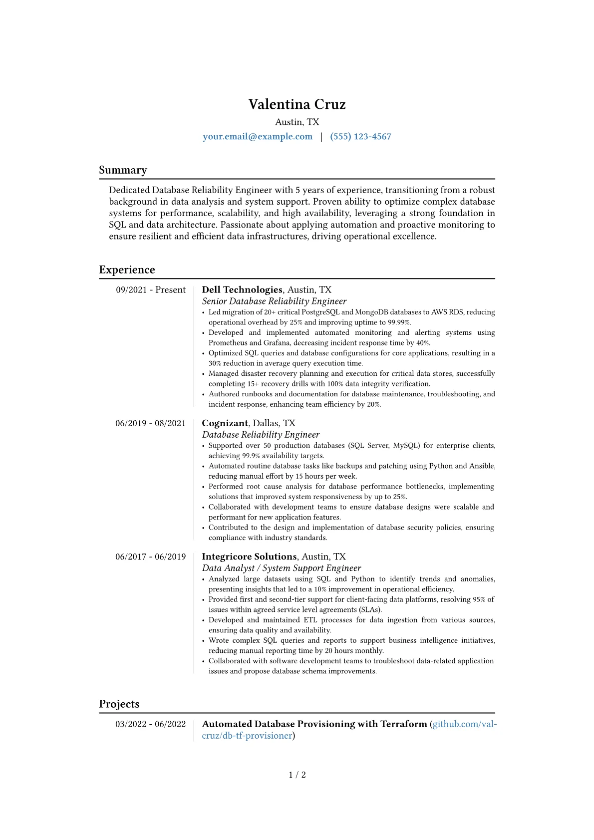 Career changer version - Page 1