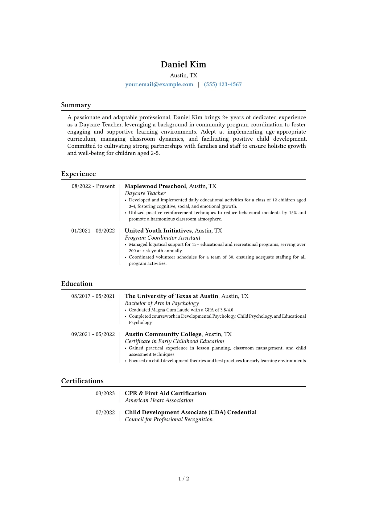 Career changer version - Page 1