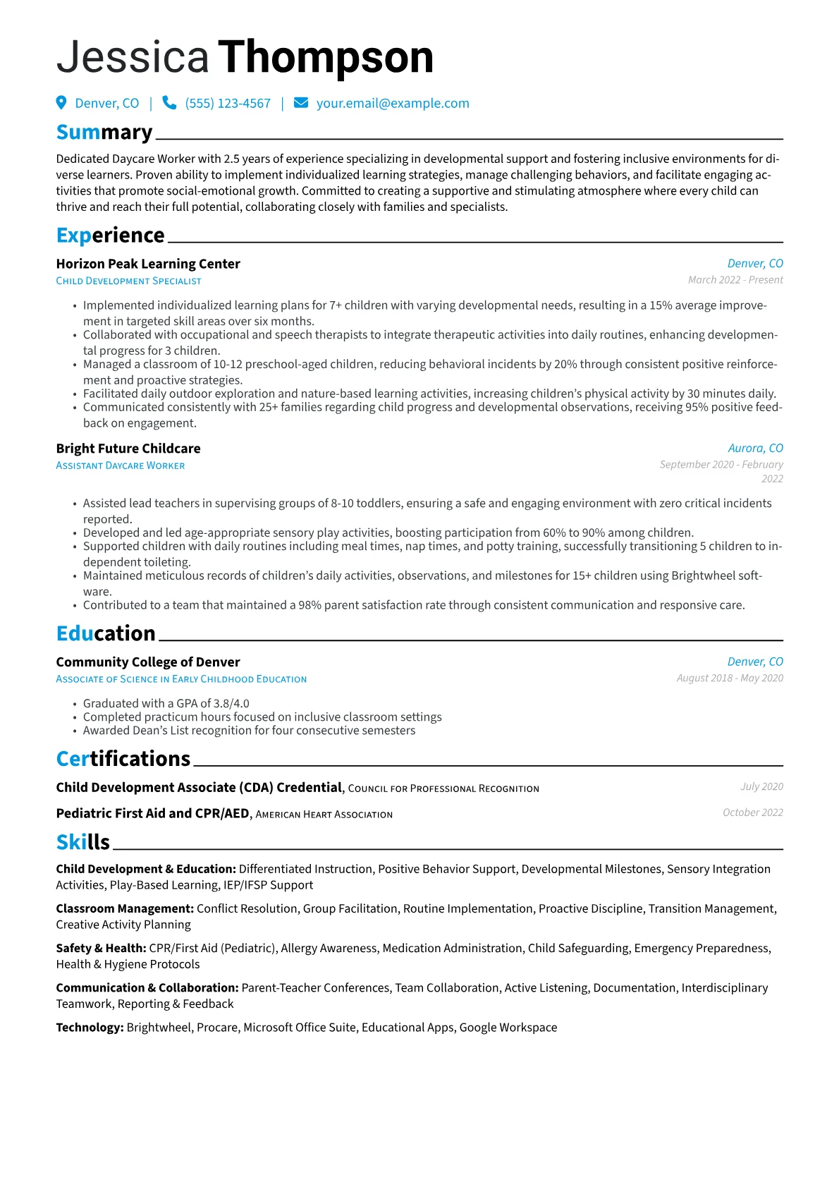 Inclusive Childcare version - Page 1
