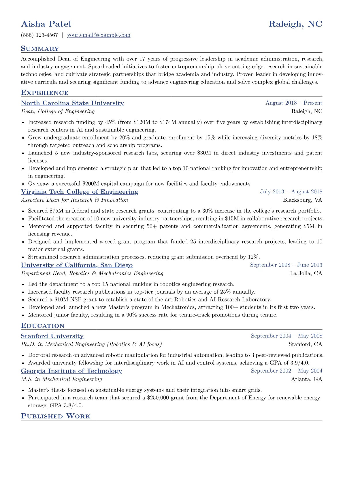 Dean of Engineering version - Page 1