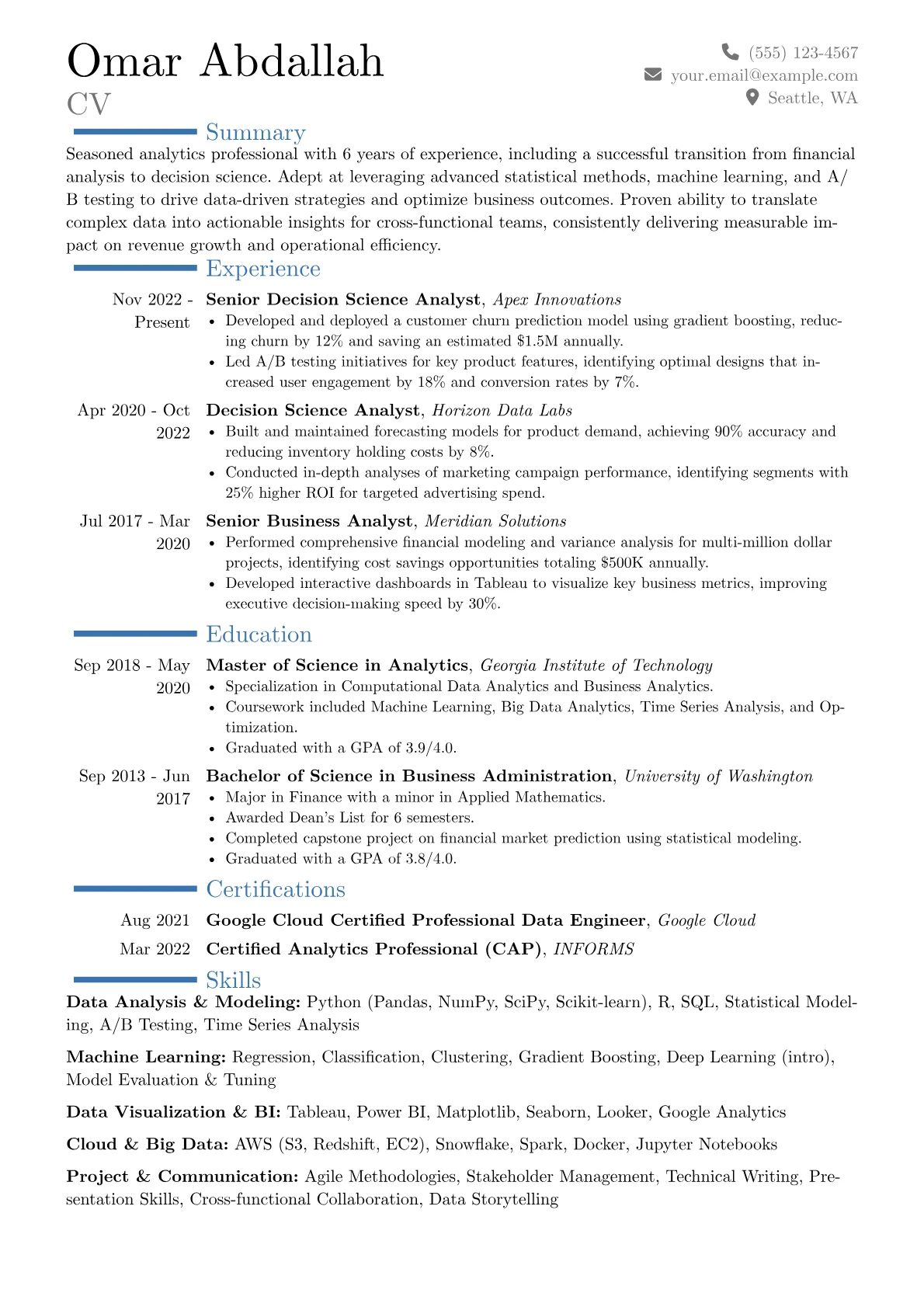 Career changer version - Page 1