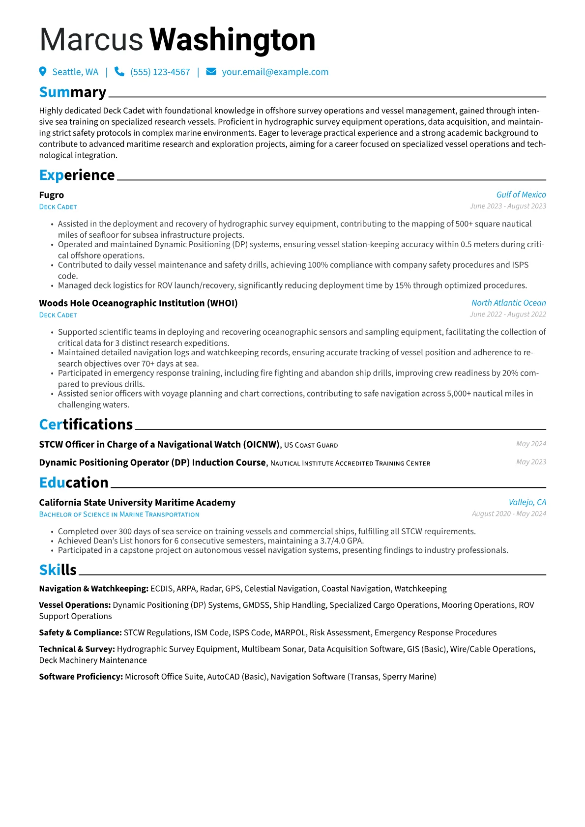 Offshore Survey Specialist version - Page 1