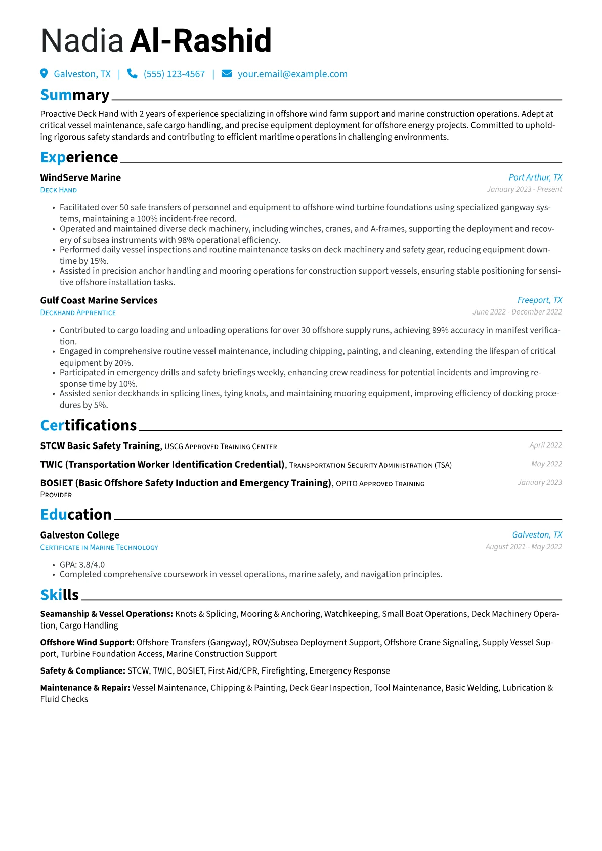 Offshore Wind Deck Hand version - Page 1